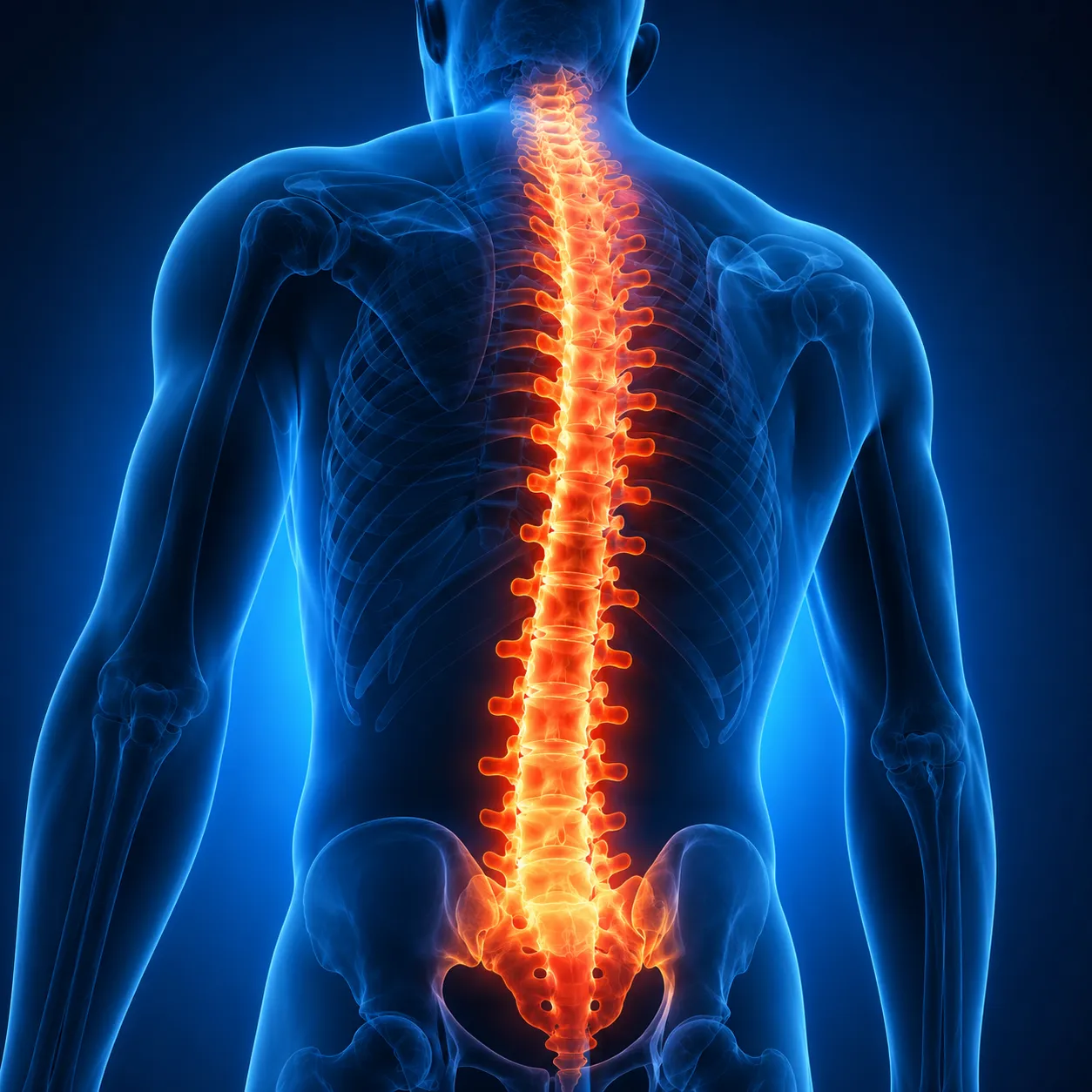 Imagem ilustrativa da coluna vertebral