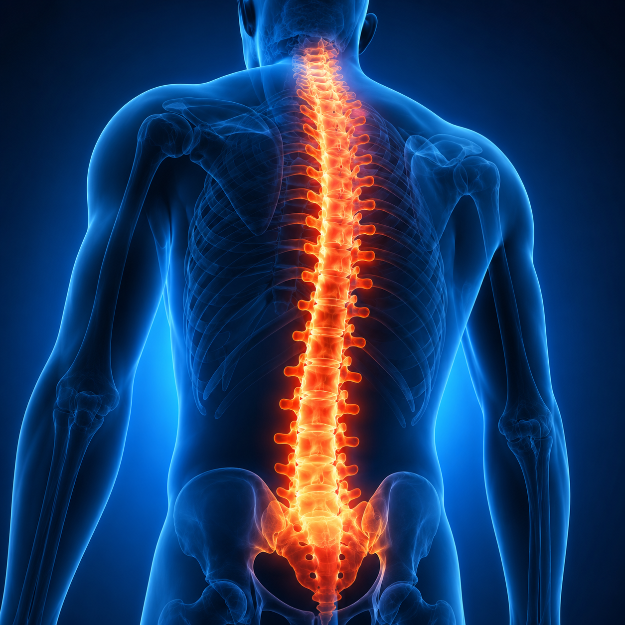 Imagem ilustrativa da coluna vertebral
